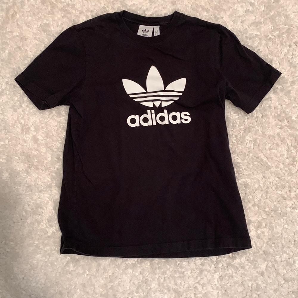 Adidas black cotton T-shirt
